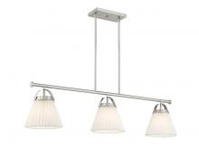  M100125BN - 3-Light Linear Chandelier in Brushed Nickel