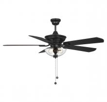  M2026MBKRV - 52" 2-Light Outdoor Ceiling Fan in Matte Black