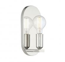  M90059PN - 1-Light Wall Sconce in Polished Nickel