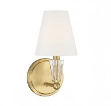  M90102NB - 1-Light Wall Sconce in Natural Brass