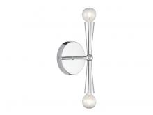  M90110CH - 2-Light Wall Sconce in Chrome