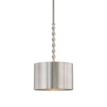  22131 - Uttermost Tori 1 Light Brushed Nickel Drum Pendant