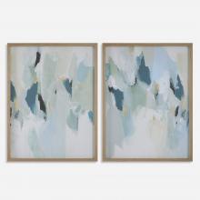  32282 - Seabreeze Abstract Framed Canvas Prints Set/2