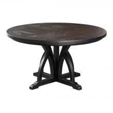  25861 - Maiva Round Black Dining Table