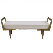 Uttermost 23592 - Uttermost Waylon Modern Ivory Bench