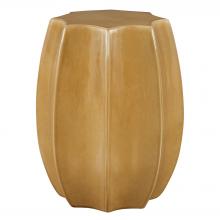  25271 - Sunrise Amber Gloss Scalloped Garden Stool