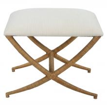  23751 - Expedition White Fabric Small Bench