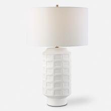  30239 - Window Pane White Table Lamp