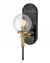  34590BK - Medium Single Light Sconce