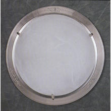  28056 - WHITE SWIRL GLASS SATIN PEWTER FINISH