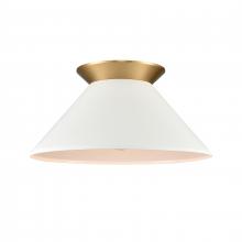  89983/1 - Cavendish 16'' Wide 1-Light Semi Flush Mount - Brushed Gold