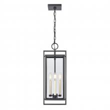  90004/3 - Gladwyn 22.75'' High 3-Light Outdoor Hanging Light - Matte Black