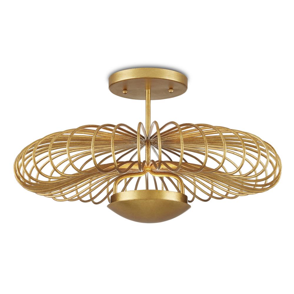 Sheereen Gold Semi-Flush Mount