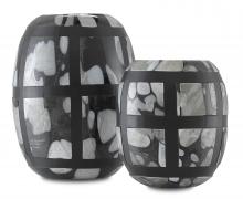  1200-0377 - Schiappa Glass Vases Set of 2