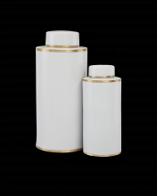  1200-0414 - Ivory Tea Canister Set of 2