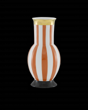  1200-0387 - De Luca Small Coral Stripe Vase