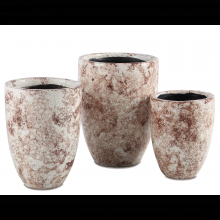  1200-0715 - Marne Brown & Off White Vase S