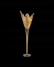  8000-0071 - Tropical Large Brass Floor Lamp