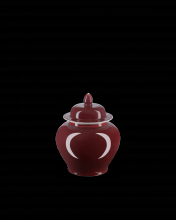  1200-0684 - Oxblood Small Temple Jar