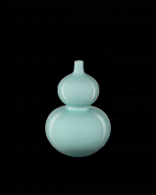  1200-0669 - Celadon Double Gourd Green Vase